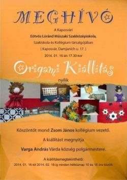 Origami kiállítás