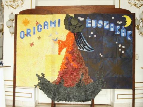 Origami Éjszakák kiállítás tablója