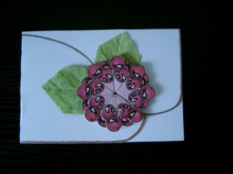 Somogyi Mariann: Ajándék-kísérőkártya régi teatasakból