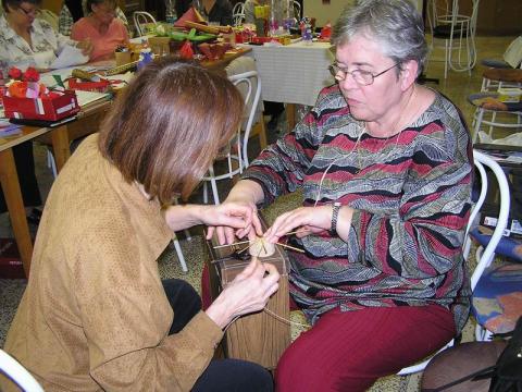 Szalma csillag készítés