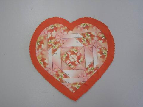 Szív teatasak mintával