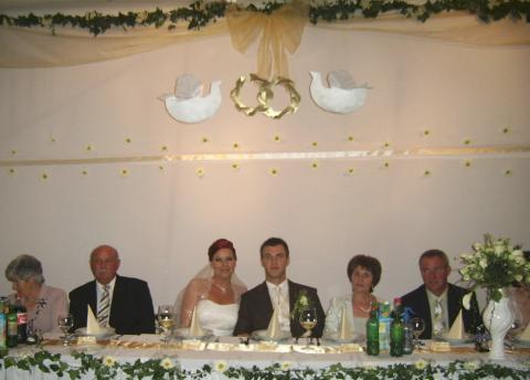 Dekoráció egy esküvőn