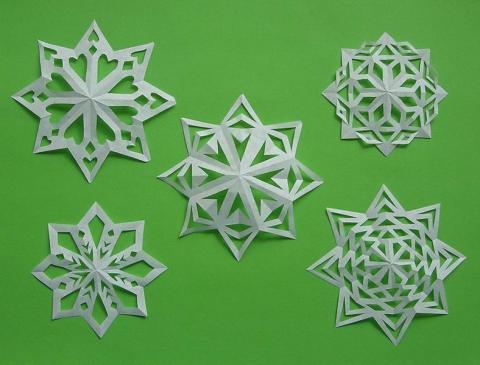 Kivágós-bevágós csillag 5