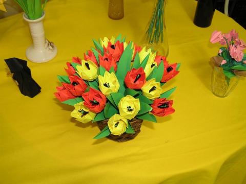 Ácsné Dóczi Éva tulipán csokra