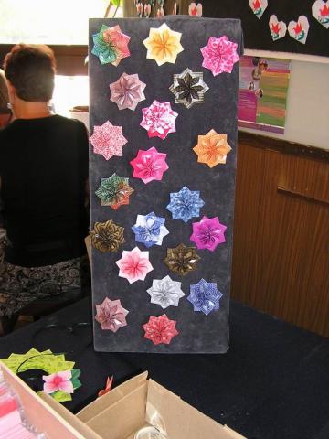 Csillagok a német origamipapír boltnál