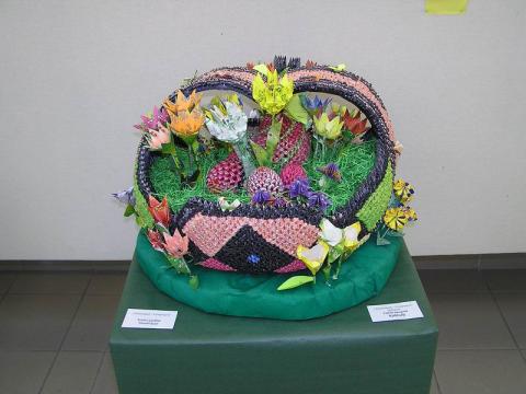 Kovács Gyuláné: Tavaszi virágkosár - Különdíj